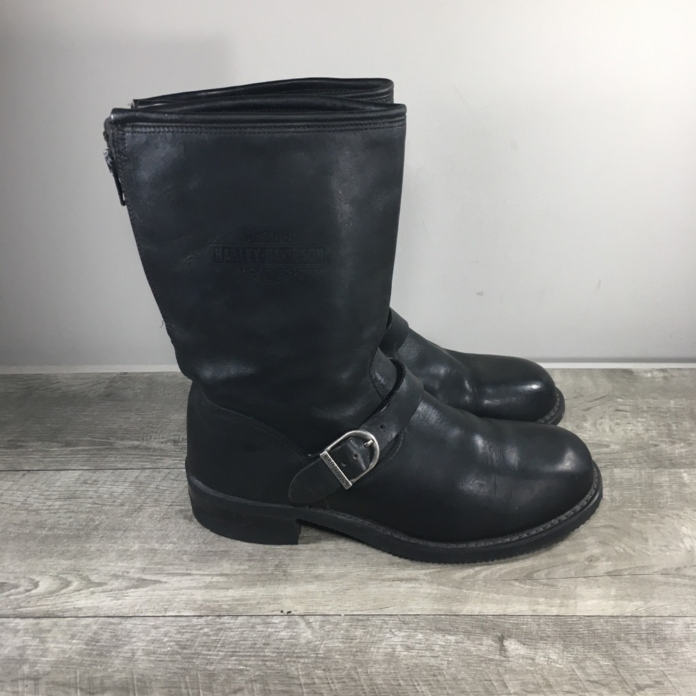 Men Harley-Davidson Motorcycle 98427 Engineer Harness Riding Biker Boots Size 10